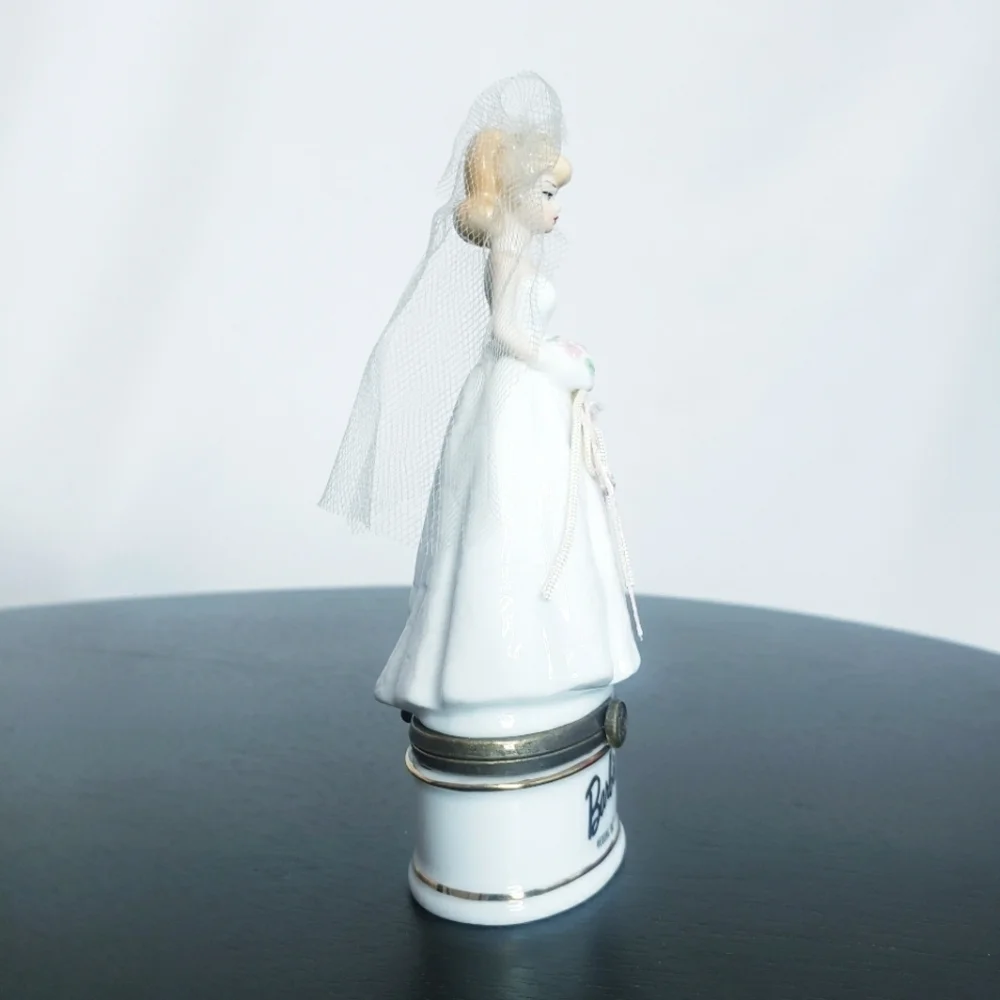 Wedding Day Barbie Porcelain Hinged Box PHB Midwest Trinket